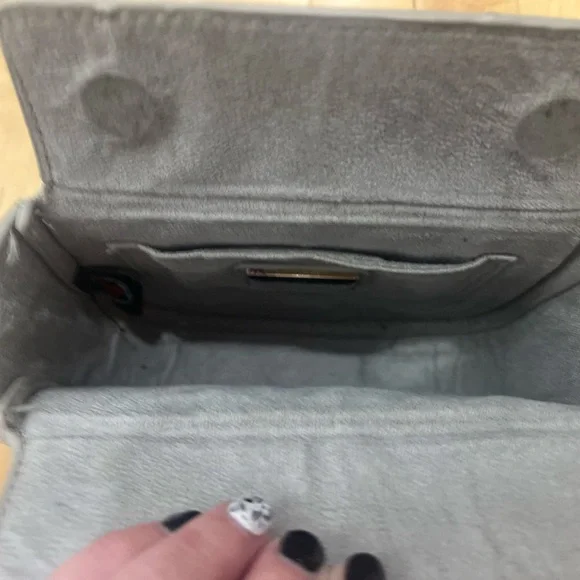 Urban Expressions Studded Gray Crossbody Bag - Picture 5 of 8